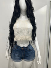 Cargar imagen en el visor de la galería, Blusa Boho Encaje & Flecos Ivory