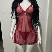 Cargar imagen en el visor de la galería, Burgundy Polka Dots | Babydoll 2 piezas