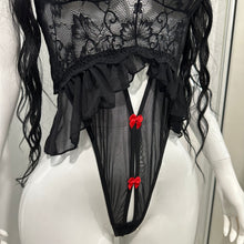 Load image into Gallery viewer, Seraphine Black | Body de Lencería