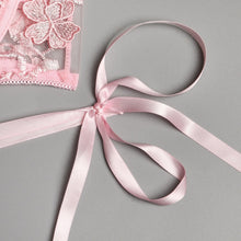 Load image into Gallery viewer, Baby Pink | Conjunto de lencería rosa con encaje floral