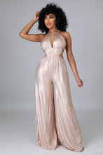 Load image into Gallery viewer, Champagne Glow Jumpsuit