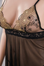 Cargar imagen en el visor de la galería, Encanto Nocturno - Babydoll Plus Size