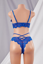 Load image into Gallery viewer, FLIRT BLUE| Conjunto de Lencería Azul Royal