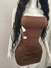 Load image into Gallery viewer, Choco Desire | Vestido Bodycon con Cut-Outs
