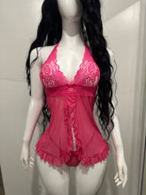 Cargar imagen en el visor de la galería, Dulce - Babydoll Rosa Plus Size
