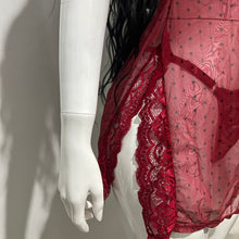 Cargar imagen en el visor de la galería, Burgundy Polka Dots | Babydoll 2 piezas
