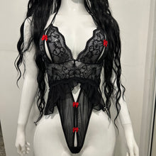 Load image into Gallery viewer, Seraphine Black | Body de Lencería
